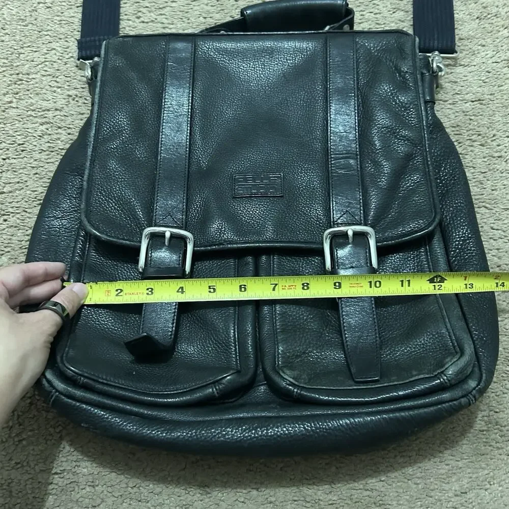 Vintage Wilson’s Leather Pelle Studio Shoulder Bag Document Messenger Black
